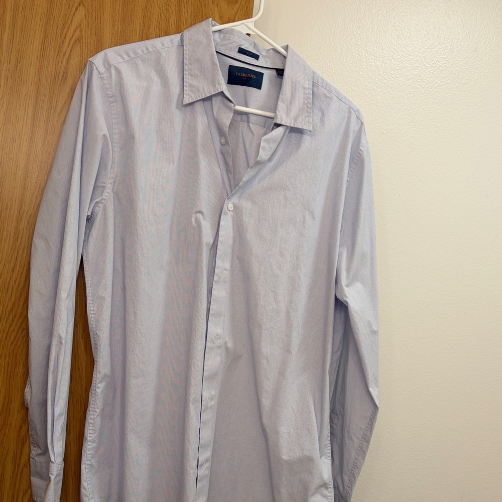 Fairlane Stretch Slim Fit White Dress Shirt